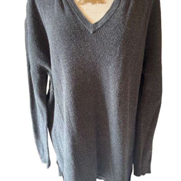 CAbi Charcoal Snuggle Pullover Ribbed Sweater- Medium - Picture 2 of 9